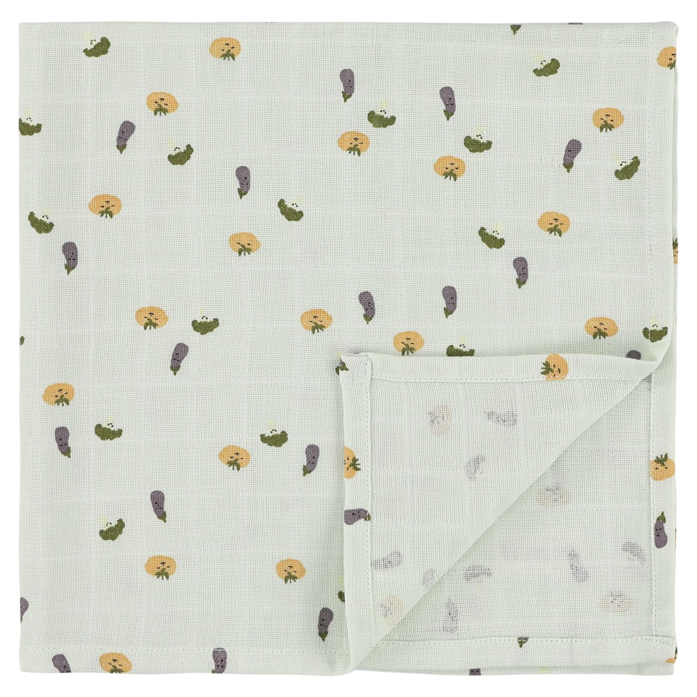 Muslin cloths 3-pack mix | 55x55cm - Friendly Vegetables